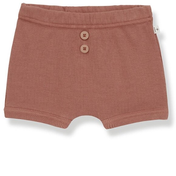 1 + In The Family Sebastian Shorts Size 12 Months Cotton Rust - Picture 1 of 5